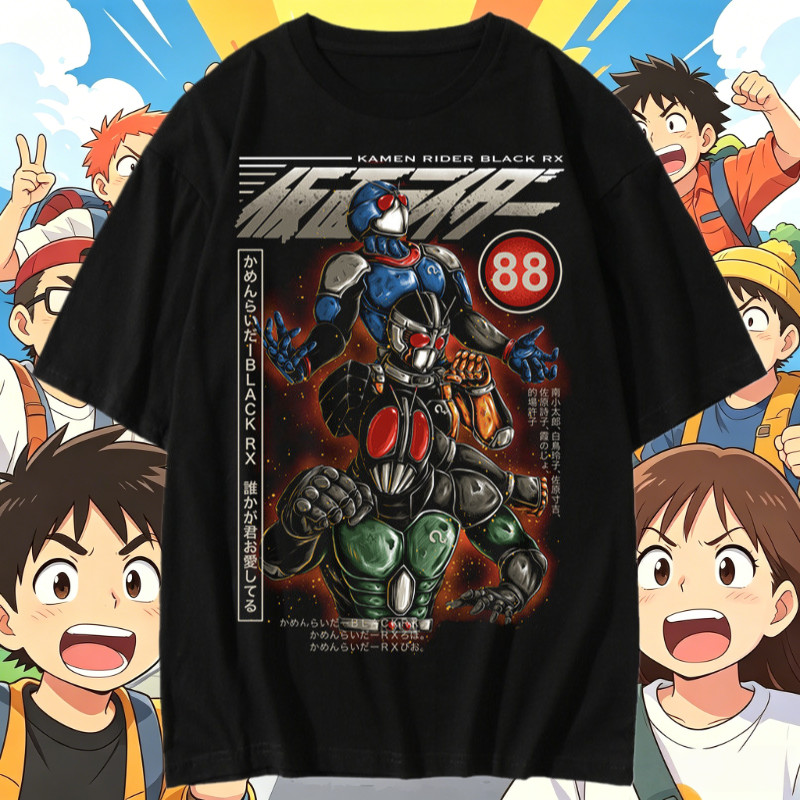 ((จัดส่ง 24 ชั่วโมง) เสื้อยืดพิมพ์ลายอัศวิน ไม่จํากัดเพศ การ์ตูนแขนสั้น