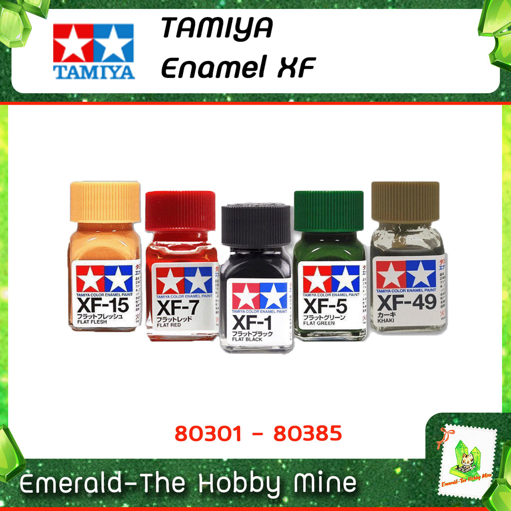 [ ส่งฟรี 🔥 ] ทามิย่า TAMIYA ENAMEL XF สีอะคริลิค อินาเมล ผิวด้าน ขนาด 10 ml.