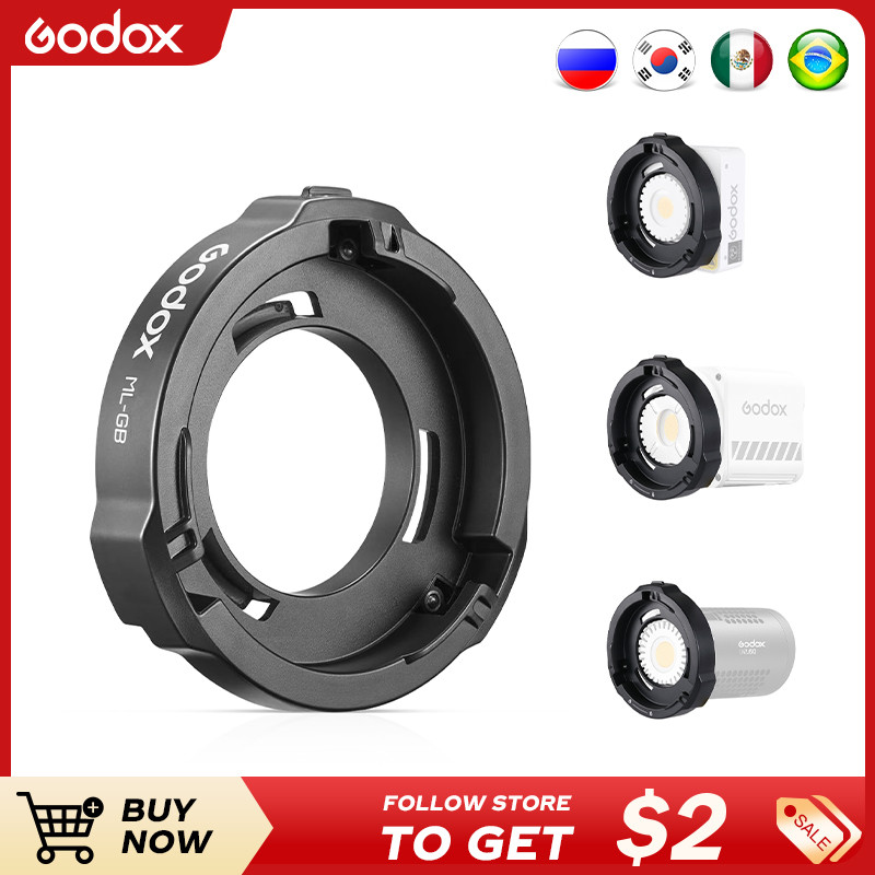 Godox ML-GB Bowens สําหรับ ML100Bi & ML60IIB AD300Pro AD400Pro แฟลช Godox ML30, ML30Bi, ML60, ML60Bi