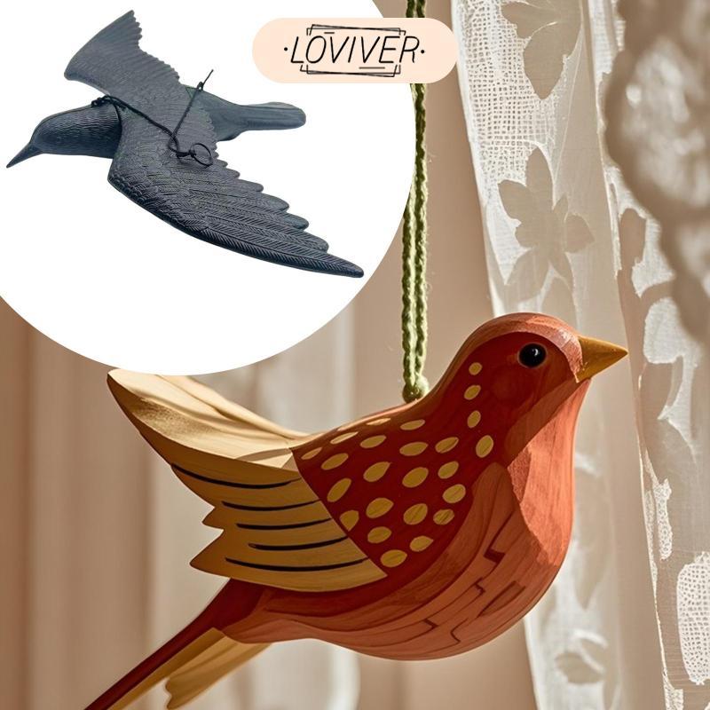 สมจริง Crow Decoys ตกแต่งฮาโลวีน Flying Crow เครื่องประดับจําลอง Crow