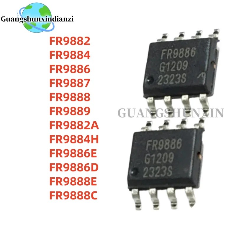 1-5PCS FR9882 FR9884 FR9886 FR9887 FR9888 FR9889 FR9882A FR9884H FR9886E FR9886D FR9888E FR9888C SOP