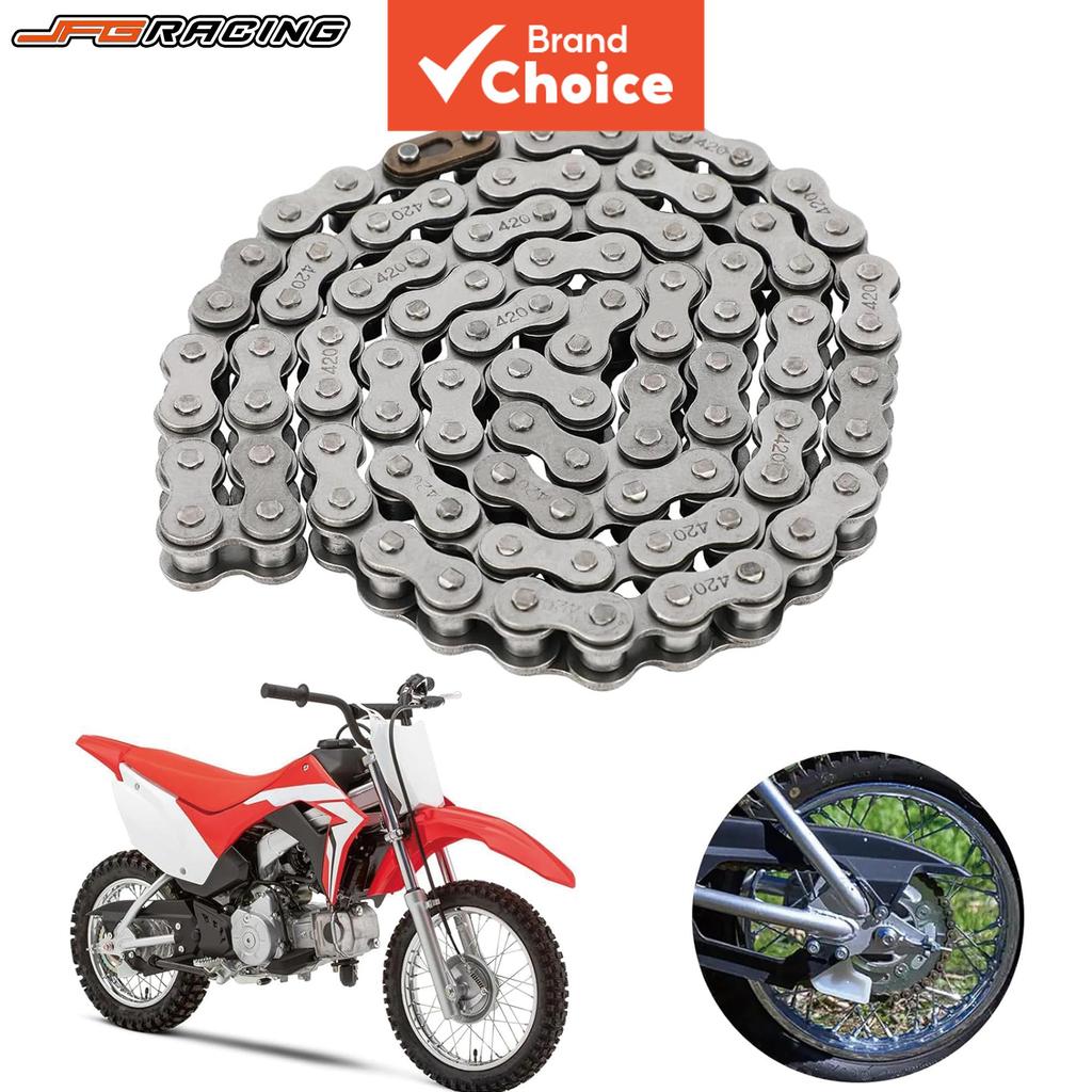 Roller Chain Ring Link Replacement 420 X-Ring 90 Links Drive Chain สําหรับ CRF110F Pit Dirt Bike