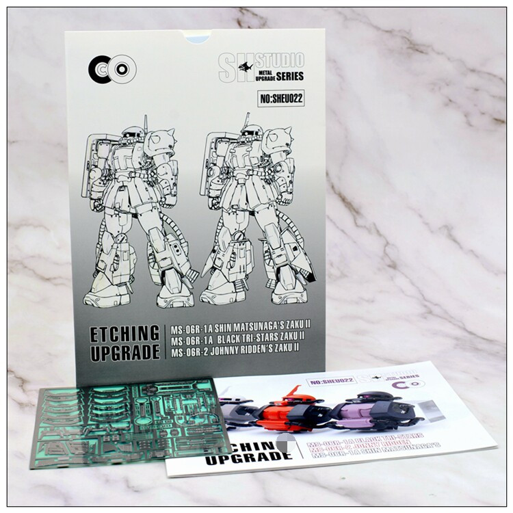 SH STUDIO อะไหล่ตามสําหรับ 1/100 MG MS-06R-1A SHIN MATSUNAGAS ZAKU 2 / MS-0R-1A สีดํา TRI-STARS ZAKU