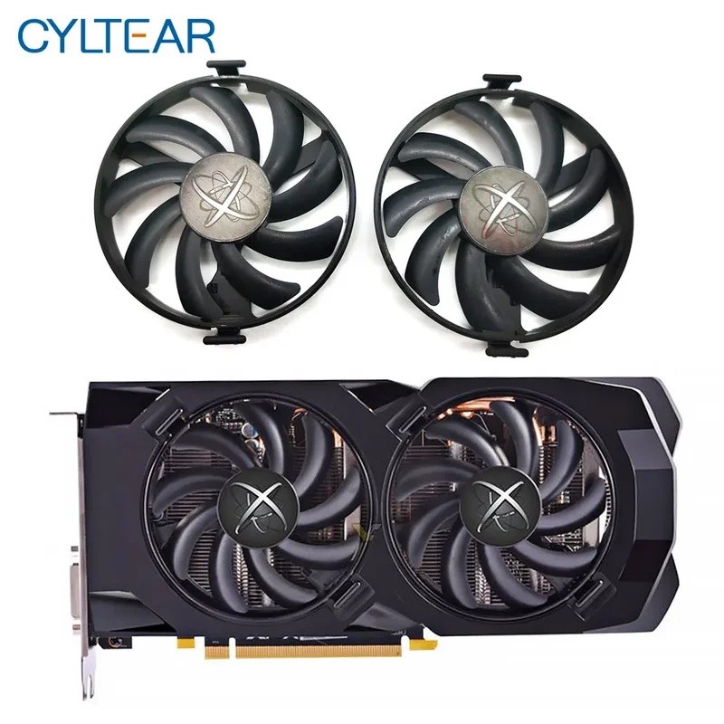 ใหม่ 94 มม.fdc10h12s9-c พัดลมระบายความร้อนเปลี่ยน XFX amd radon R7 370 RX 470 480 570 580 RX 460 RX 
