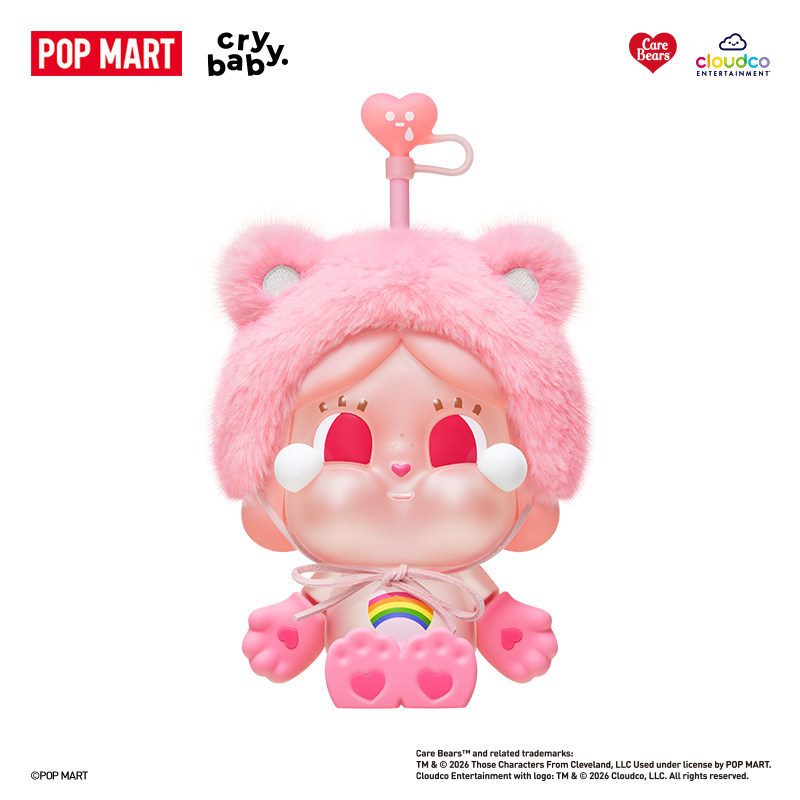 POPMART CRYBABY x Care Bears Series แก้วฟางถ้วยสินค้าของขวัญ YR5M