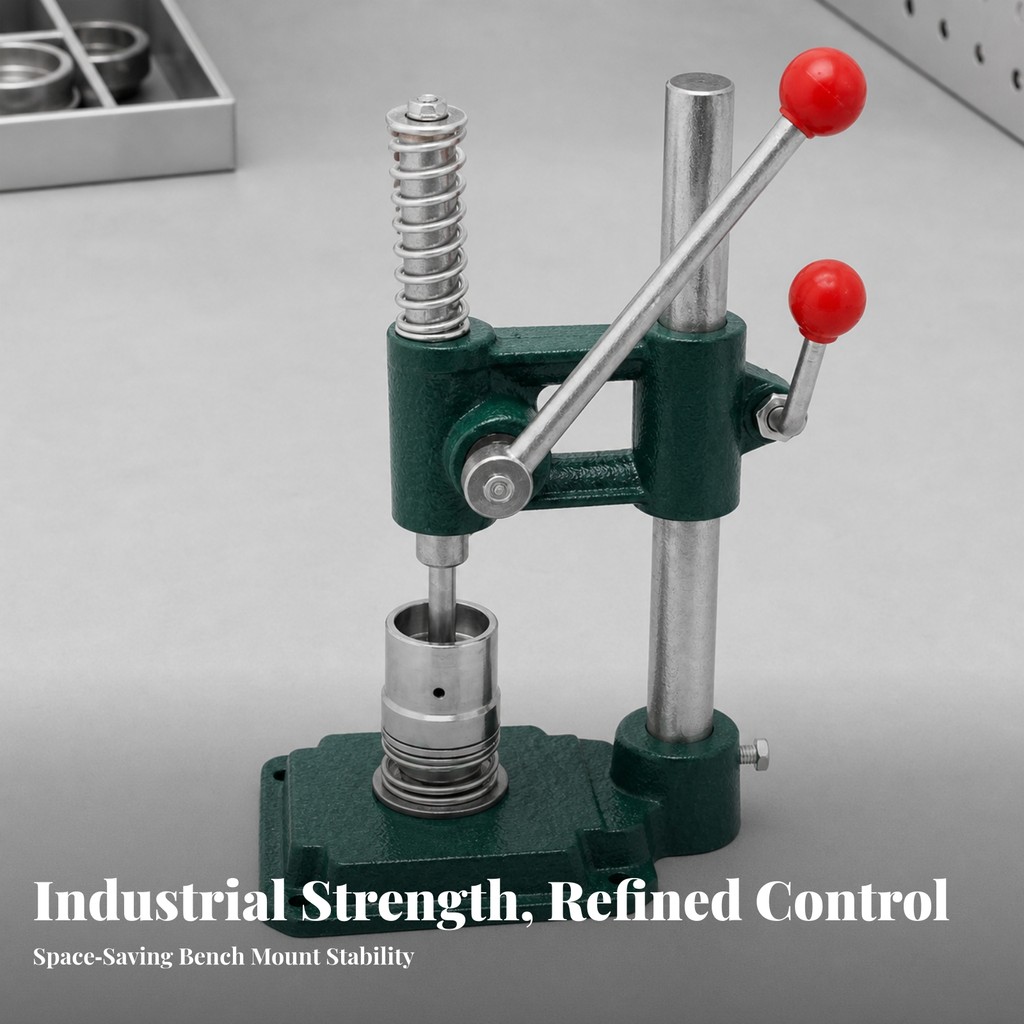 คู่มือ Arbor Press Tabletop Manual Press Machine Precision Cast Iron สําหรับ Leathercrafters, Worksh