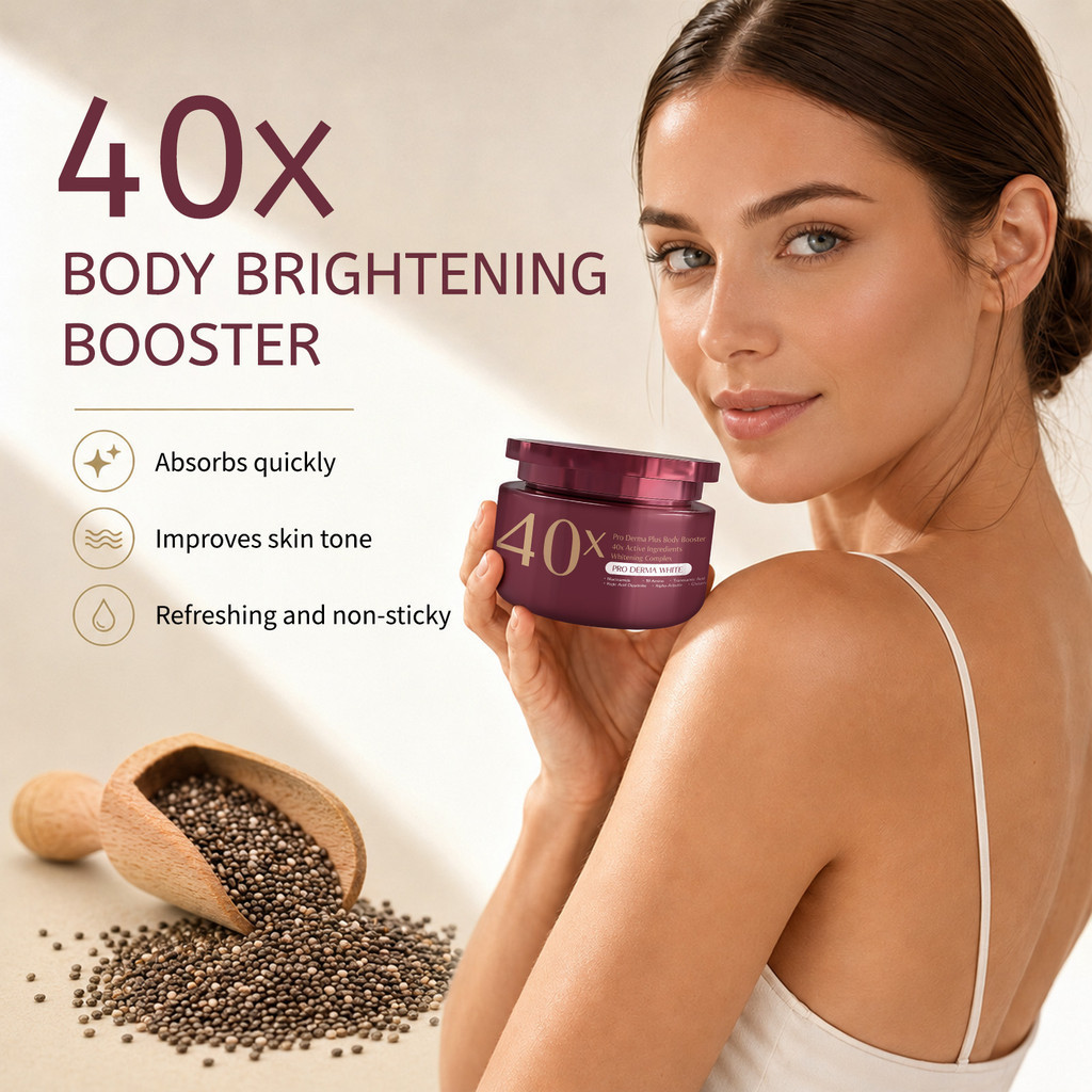 ครีมเจลน้ําหนักเบา Body Moisturizer 40X Active Ingrine Hydrating Brightening Body Lotion สําหรับผู้ห