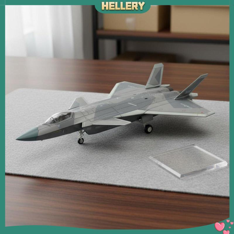 [HelleryTH] J Fighter Jet Model Glue No Glue Assembly Pre Coloured Jet Splinter Camo