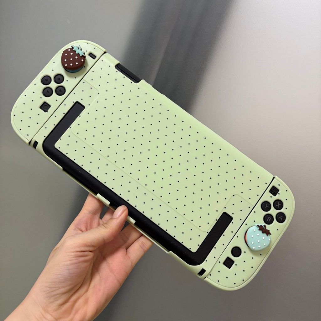 Fresh Candy Color Polka Dot Nintendo Switch2 เคสป้องกันแยก PC Hard Case NS2 เคสป้องกันกันรอยขีดข่วนก