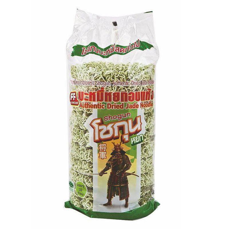 พร้อมส่ง เอฟเอฟ โชกุนบะหมี่หยกอบแห้ง 380 ก. (FF Shogun Dried Jade Noodle 380 g) โปโลแมน POLOMAN