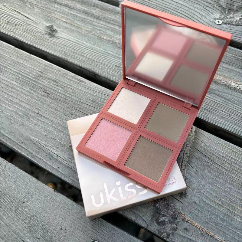 Ukiss Contouring Highlighting All-in-One Plate Matte สามมิติ Brightening Nose Shadow Shadow Silhouet