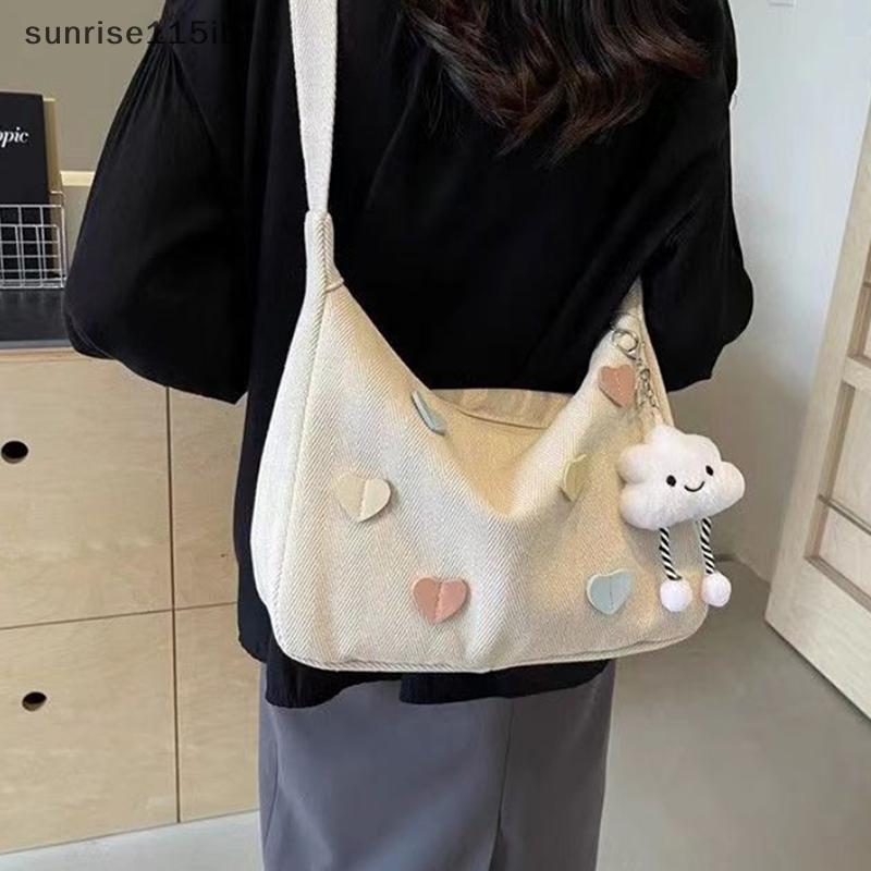(sun) Korean Sweet Girl Tote Bags New Fashion Women Crossbody Bags Large Capacity Shoulder Bags Gift