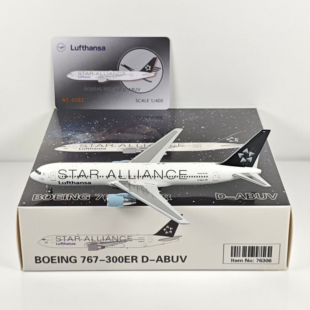 GeminiStar 1: 400 Hensa Airlines B767-300ER D-ABUV Star Alliance รุ่นโลหะผสม
