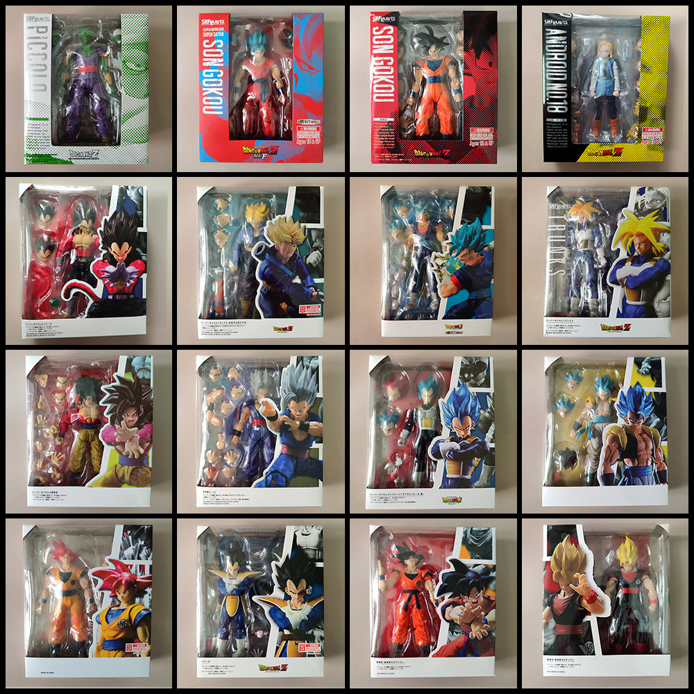 Movable Black Red-Haired Goku Beast White-Haired Super Saiyan Trunksby Damaged Goku Figure