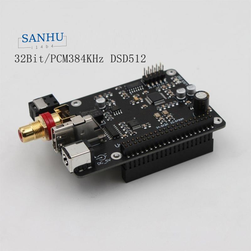 R19 ออกอากาศดิจิตอลสําหรับ Pi4 3B 4B HIFI Webcast Optical Fiber Coaxial I2S 384K DSD512