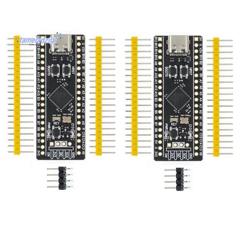2 ชิ้น STM32F411 บอร์ดพัฒนา, STM32F411CEU6 STM32F4 บอร์ดการเรียนรู้, รองรับสําหรับการเขียนโปรแกรม