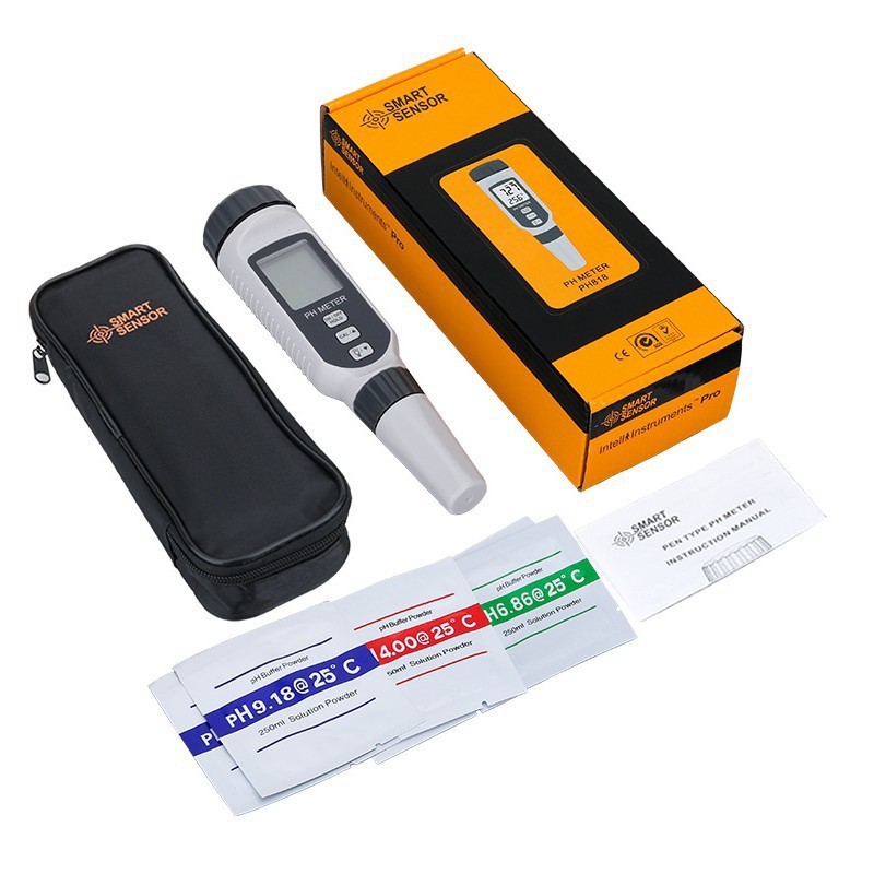 Shima PH818 เครื่องทดสอบ PH ปากกาทดสอบ PH ตู้ปลา ค่า PH จอแสดงผลดิจิตอล เครื่องวัดค่า PH แบบพกพา