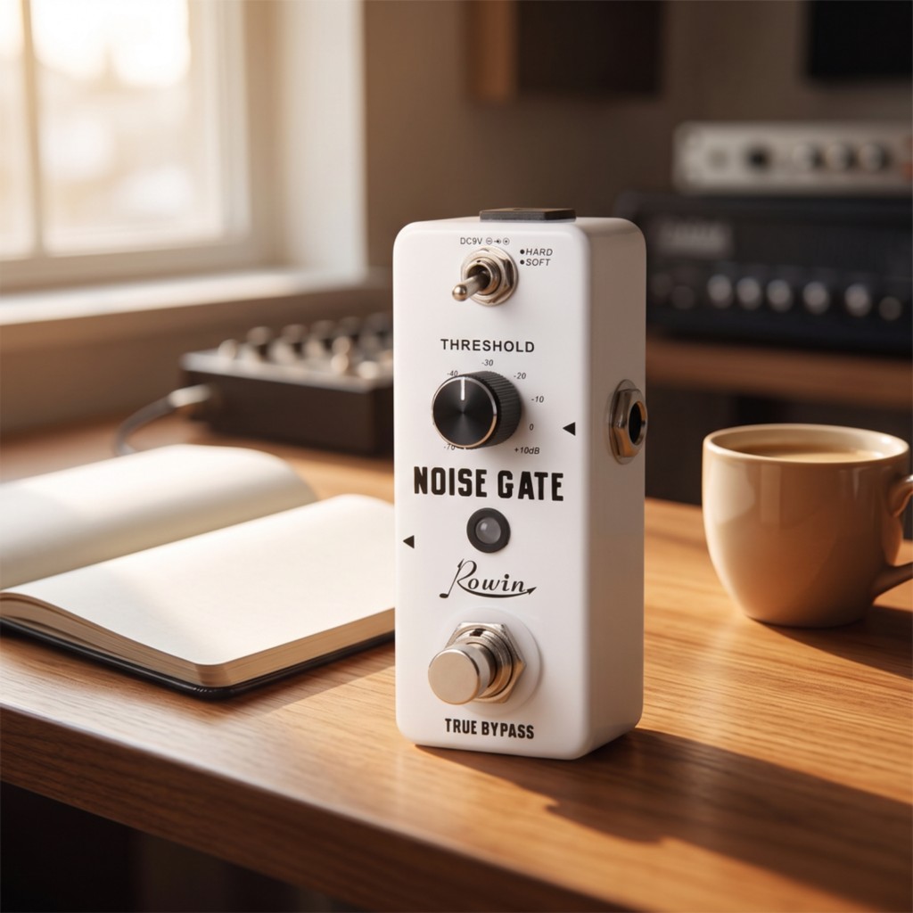 Noise Gate Pedal True Bypass Guitar Noise Gate Compact Mini สําหรับนักกีตาร์, Pedalboard