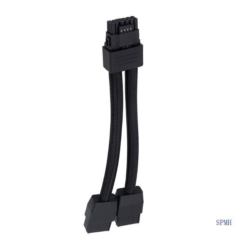 Super Power Cable 16Pin Connector 12VHPWR Adapter 2x 8Pin to 16Pin GPU Extension Cable