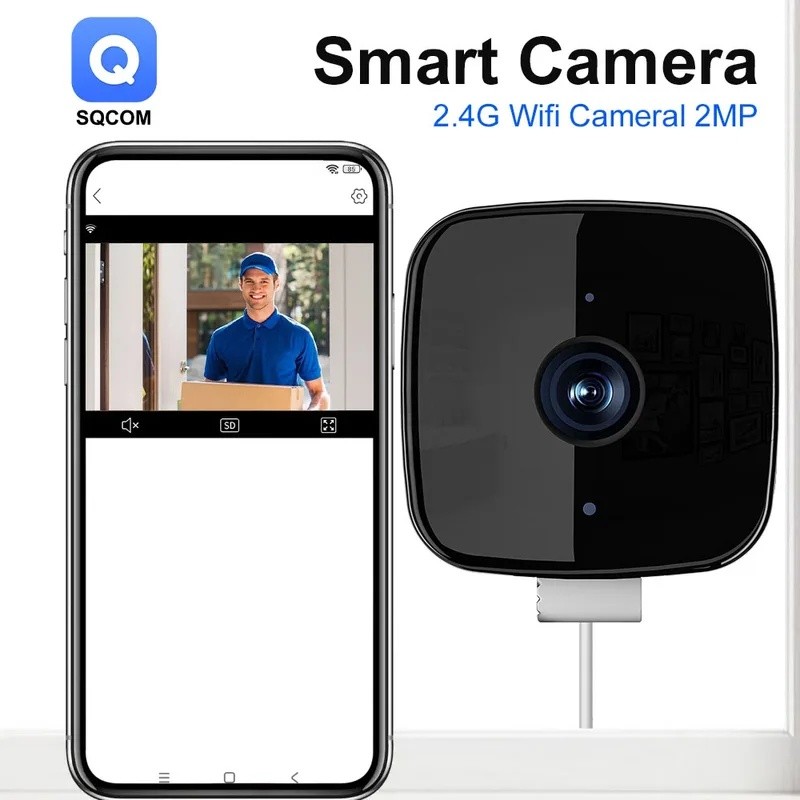 Mini Cube กล้อง Wifi การรักษาความปลอดภัยในร่ม IP Cam พร้อมเสียงสองทางการตรวจจับมนุษย์ Night Vision ก