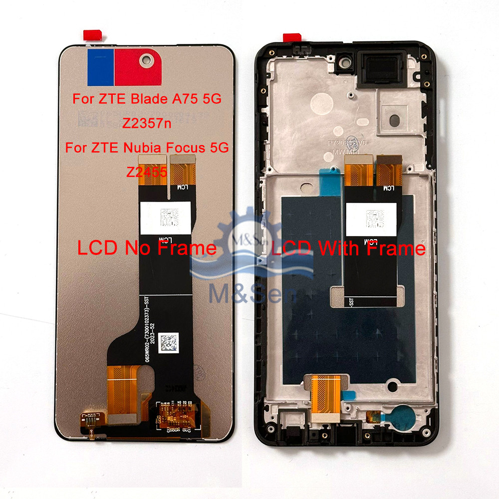 เหมาะสําหรับ ZTE ZTE Blade A35/A35E A55/A75 5G/โทรศัพท์มือถือหน้าจอ LCD พร้อมกรอบประกอบ