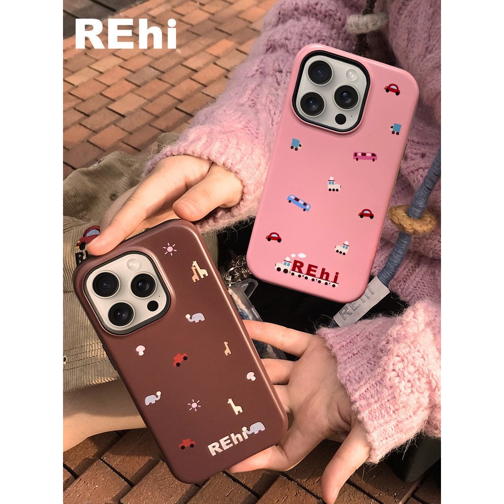 R REHi {Surprise Forest} เคสโทรศัพท์ Apple Film Shell Animal Pattern เหมาะสําหรับ iPhone15promax