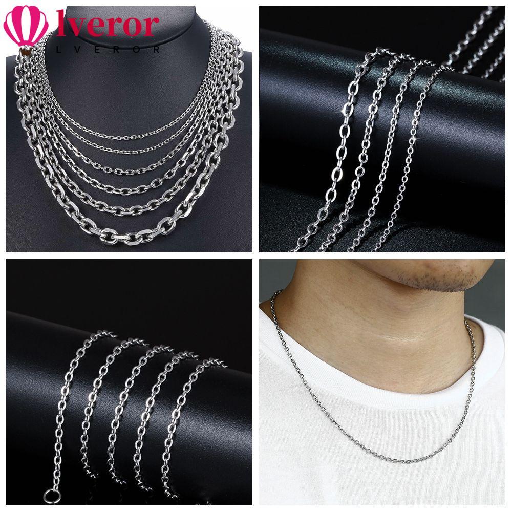 LVEROR Link Chain Punk Gothic Cool Women Men Metal Collar