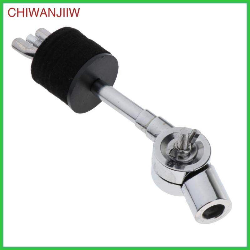 [chiwanjiiw] Mini Cymbal Stack Holder Drum Cymbals Attachment Silver Cymbal Stand Arm Mount for Perc