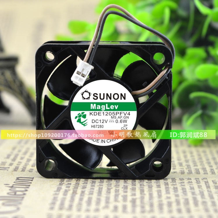 Original Jianzhun SUNON KDE1205PFV4 12V 0.6 W 5CM 5015 พัดลมเงียบ
