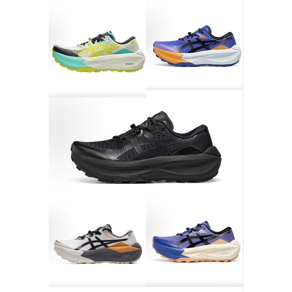 ASICS TRABUCO MAX 5 Cross Country แฟชั่น Breathable LowTop รองเท้าวิ่ง C7GW EW63 NA1P OB8S