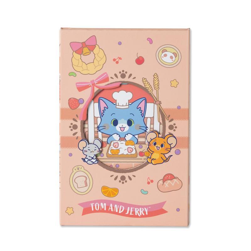 TOM AND JERRY GOKKO สมุดปกไดคัท A6 สีพีช 160 แผ่น