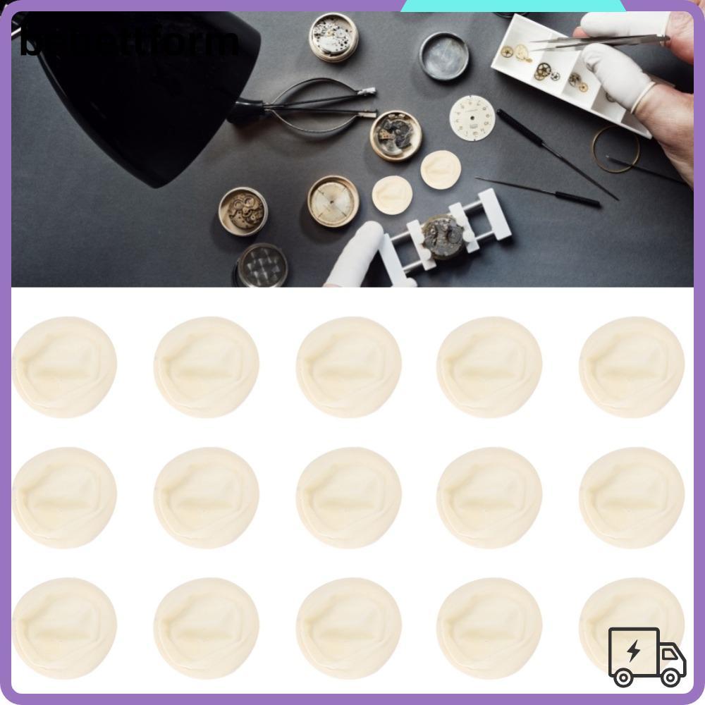 LUCKY 100 ชิ้น Finger Cots, Emulsion White Finger Protectors, ปฏิบัติ 2 * 2 * 0.2 ซม.ปลายนิ้วครอบคลุ