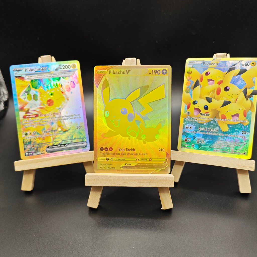 PTCG Pokémon DIY Homemade Card 25th Anniversary English Pikachu Collection Card