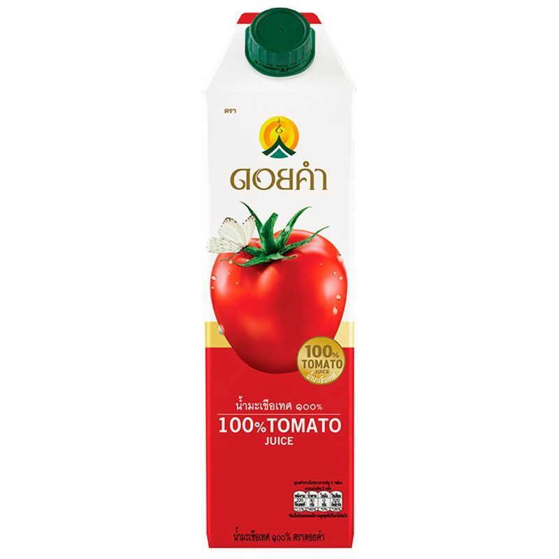 ดอยคำน้ำมะเขือเทศ 98เปอร์เซ็นต์ 1000มล. Doikham Tomato Juice 98percent 1000ml. [หมายเลขบาร์โค้ด 8850773510327 ]