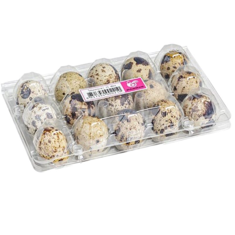 โกลเด้นเลย์ไข่นกกระทาสดแพค 15ฟอง Goldenlay Fresh Quail Egg Pack 15pcs. [หมายเลขบาร์โค้ด 8851344003132]