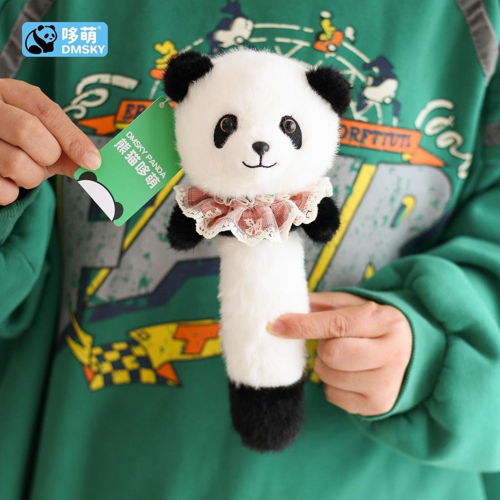 ของแท้ Huahua Panda Voice Massager Stick ค้อน Qizai Red Panda ตุ๊กตาของเล่นเฉิงตูฐาน NG260826