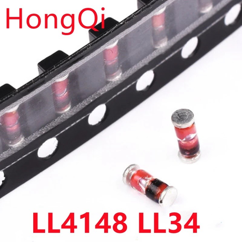 100PCS LL4148 LL34 4148 SOD-80 1N4148 IN4148 ไดโอดสลับ SMD