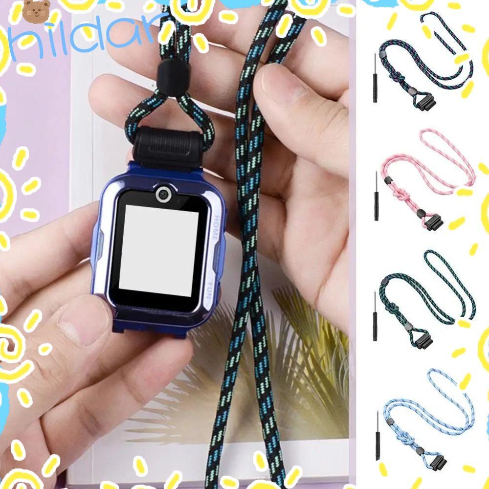 HLAR โทรศัพท์นาฬิกา Lanyard,ทนทานสวมใส่นาฬิกาเด็ก,ปรับความยาว Universal เด็ก Smartwatch สายรัดสําหรั