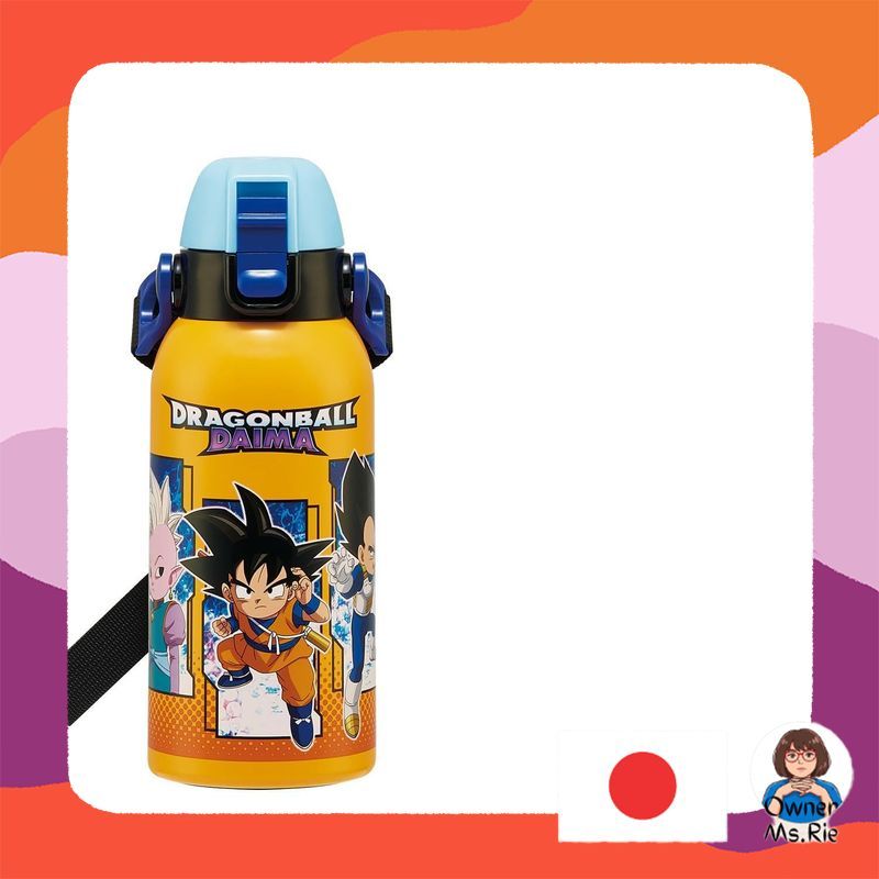 Skater Stainless Steel Kids Water Bottle Dragon Ball Lunch Bottle for Children