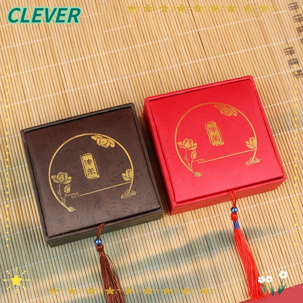 CLEVER Jewelry Drawer Organizer, with Fringe Portable Jewelry Box, Fashion Chinese Style Jewelry Sto
