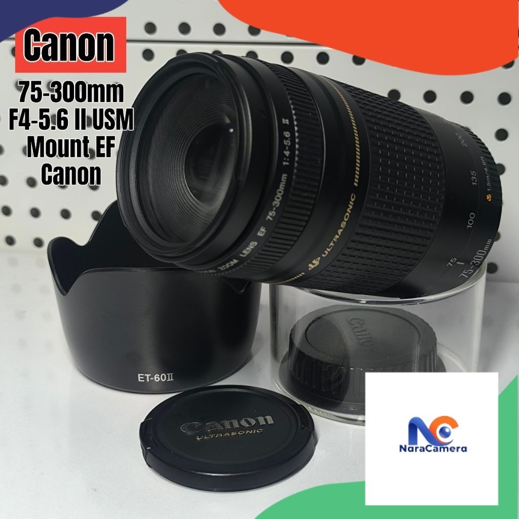 Canon EF 75-300mm F4.5-5.6 II USM  Mount EF Canon