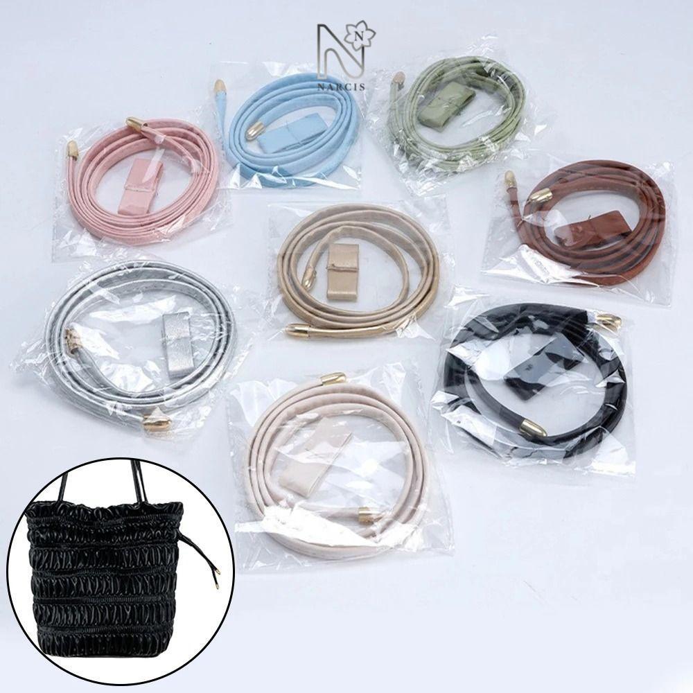 NARCIS Bucket Bag Drawstring, Tension Cords Bag Accessories Bag Straps, Replacement PU Leather Shoul
