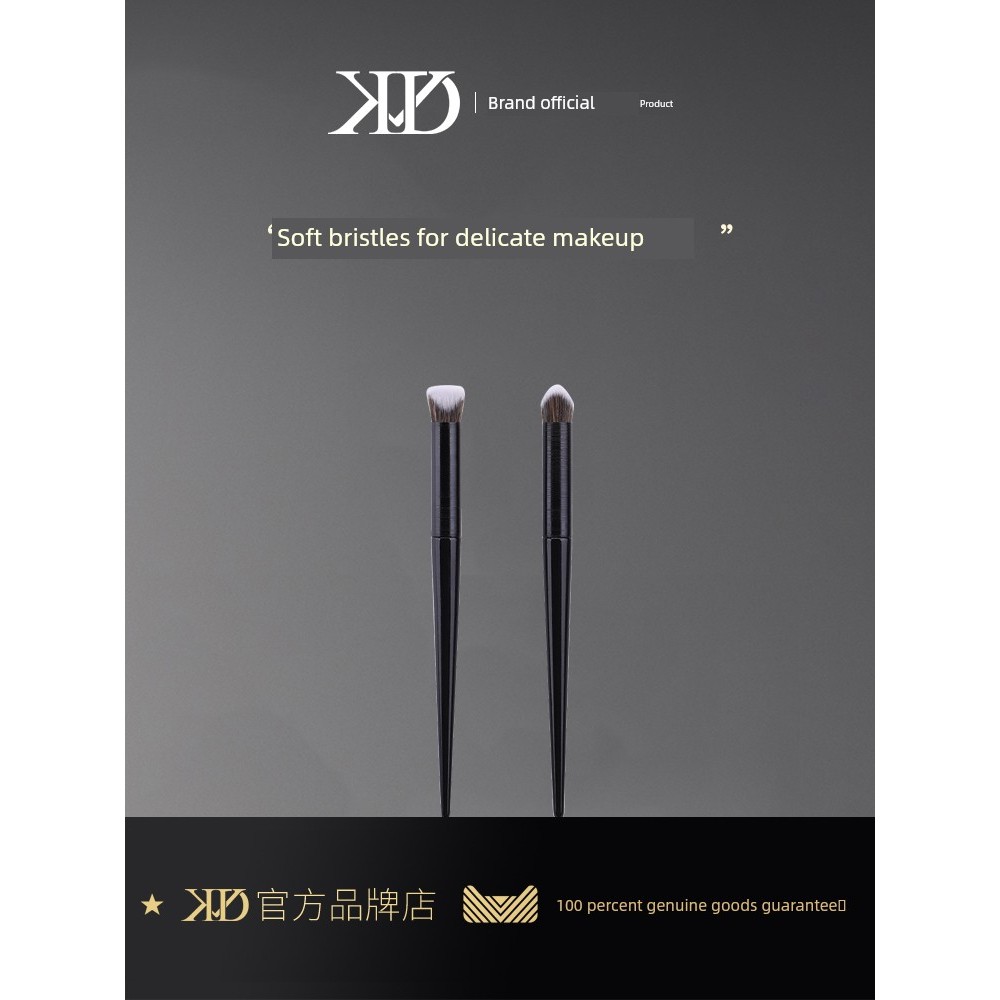 แปรงแต่งหน้า แปรงปัดแป้งฝุ่น KVD40แปรงคอนซีลเลอร์สองด้านลาดแต่งหน้าปกปิดปากกาอายไลเนอร์แปรงปัดคิ้วลา
