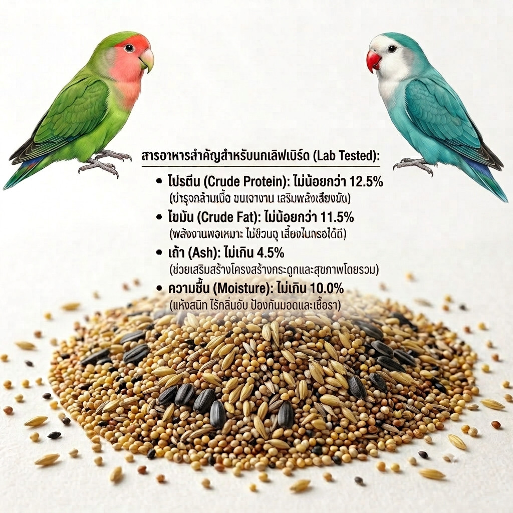 Green Vetz خليط حبوب للكوكاتيل وطيور الحب 1 كغ — صورة 5