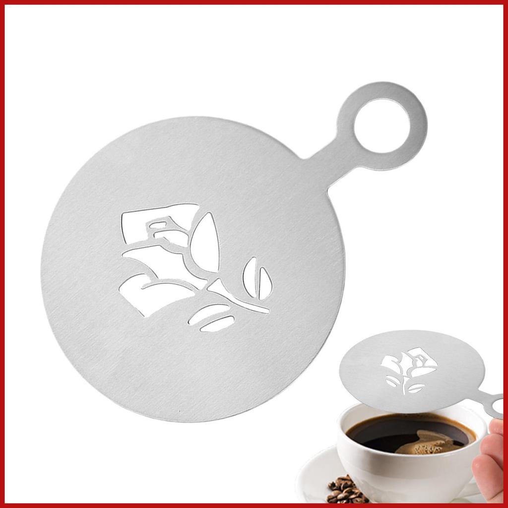 Coffee Stencils Latte Art นํากลับมาใช้ใหม่กาแฟ Art แม่แบบตกแต่ง Latte Stencil นํากลับมาใช้ใหม่ตกแต่ง
