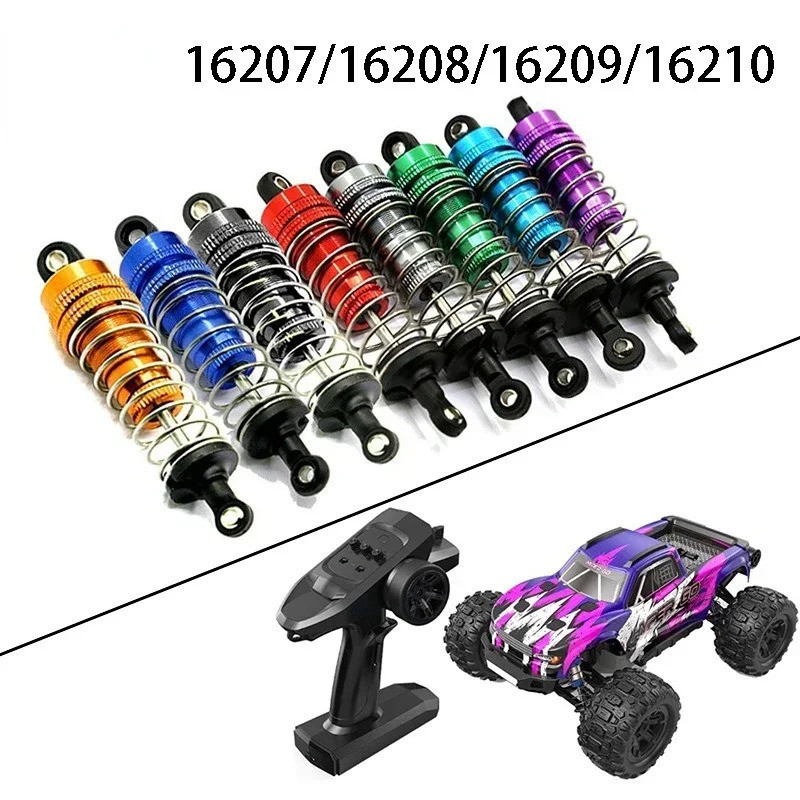 2 ชิ้นโลหะด้านหน้าและด้านหลังโช้คอัพสําหรับ Mjx 16207 16208 16209 16210 1/16 Rc รถ