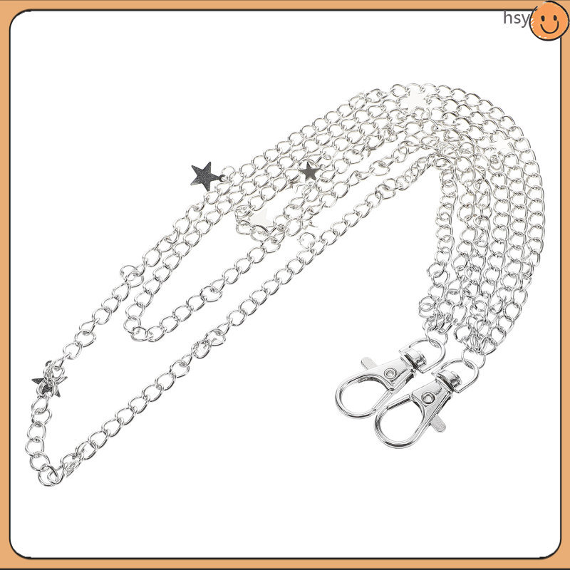 Vintage กางเกง Chain Star Jean Chain เข็มขัด Layered Pocket Chain เอวอุปกรณ์เสริม Rock กระเป๋าสตางค์