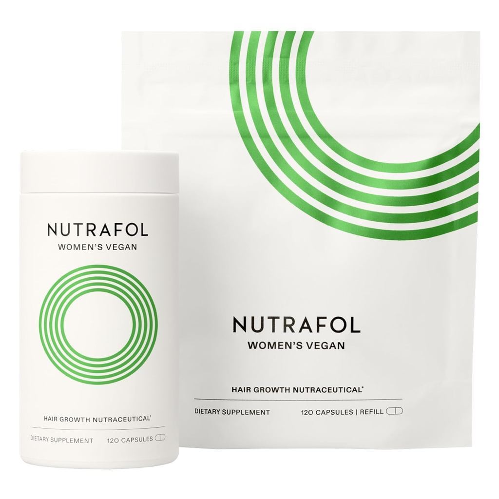 NutrafolWomensHairGrowths,forWomen18-44YearsOld,ClinicallyTestedforVisyThicker,StrongerHair,100%Vega