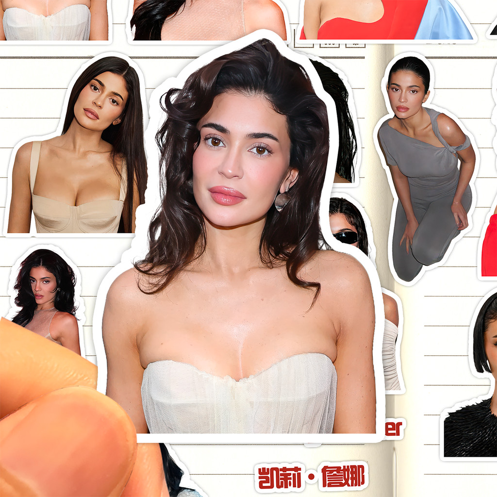 Kylie Jenner สติ๊กเกอร์ HD กันน้ํา American Actor รุ่น Kylie Jenner Kim Little Girl Collection สติ๊ก
