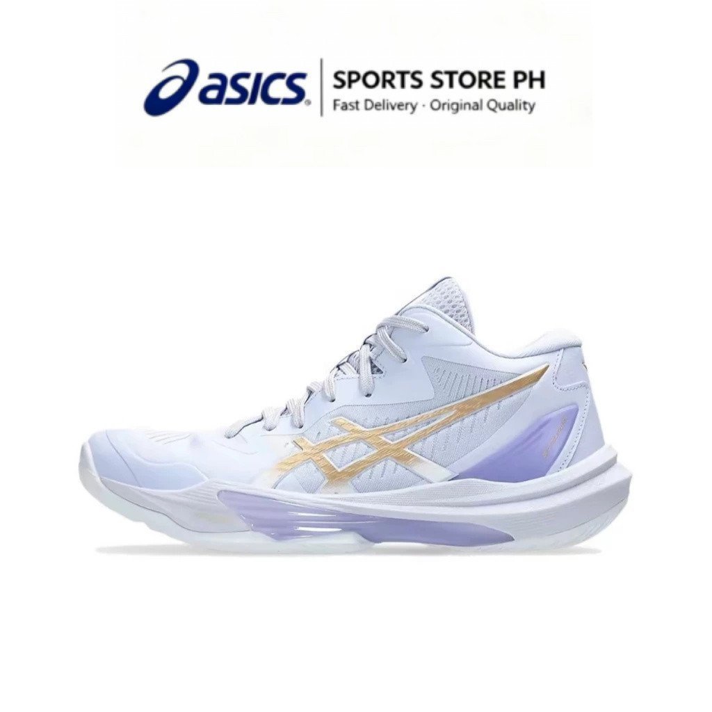ASICS MT 3 Mid Cut Volleyball Shoes Training Shoes Unisex สีม่วง